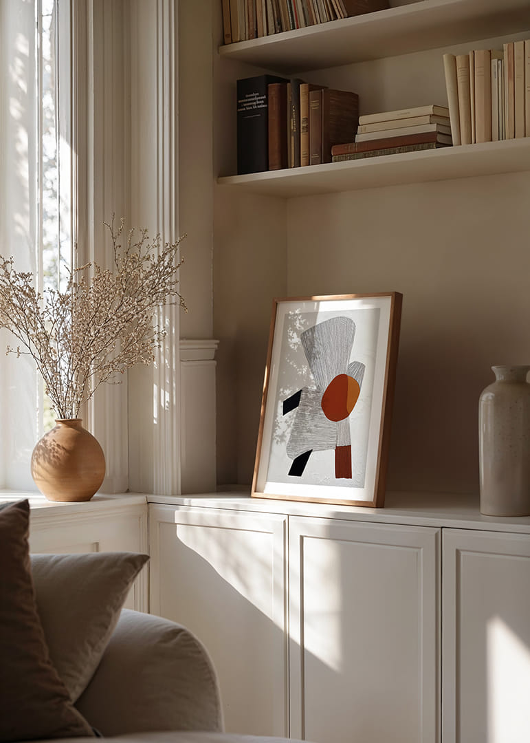 Abstraktné tvary vytvárajú harmonickú rovnováhu a priťahujú diváka.-12