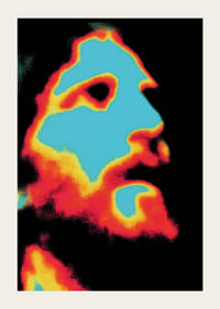 Farebný plagát s intenzívnou a tajomnou aurou.-3