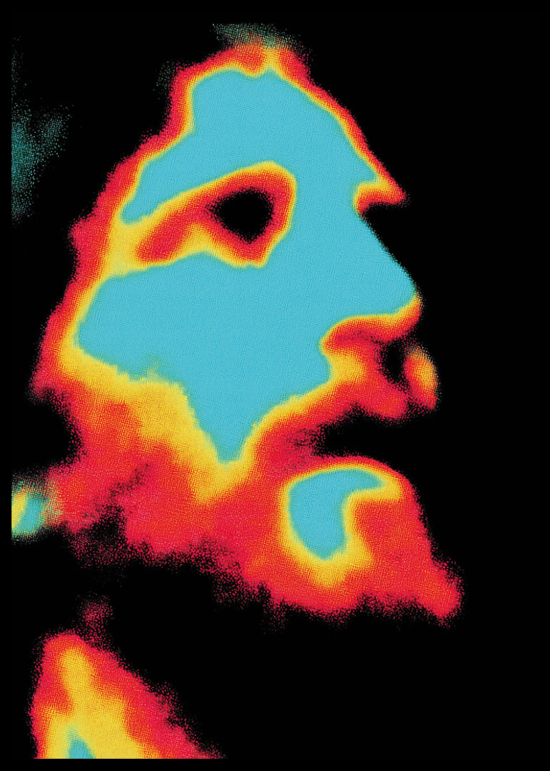 Farebný plagát s intenzívnou a tajomnou aurou.-12