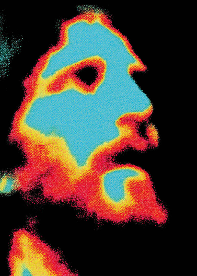 Farebný plagát s intenzívnou a tajomnou aurou.-12