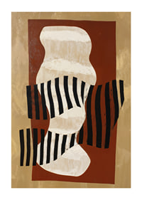 Dynamic abstraction with harmonious shapes and bold contrasts.-1