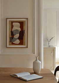 Dynamic abstraction with harmonious shapes and bold contrasts.-4