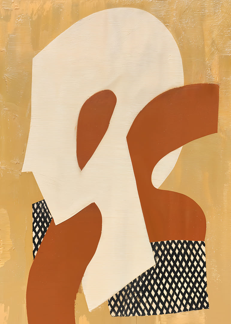 Organische Formen in Goldtönen erzeugen ein harmonisches Gefühl.-12