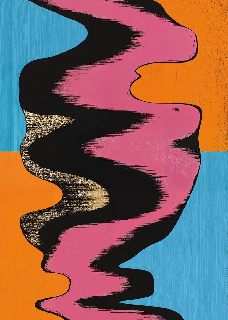 Živá abstrakcia s intenzívnymi farbami a elegantným pohybom.-12