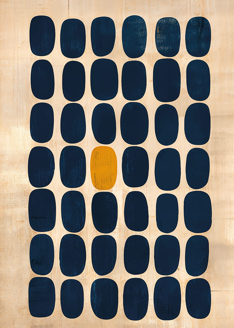 Der Kontrast der blauen Rechtecke vor dem goldenen Hintergrund ist faszinierend.-12