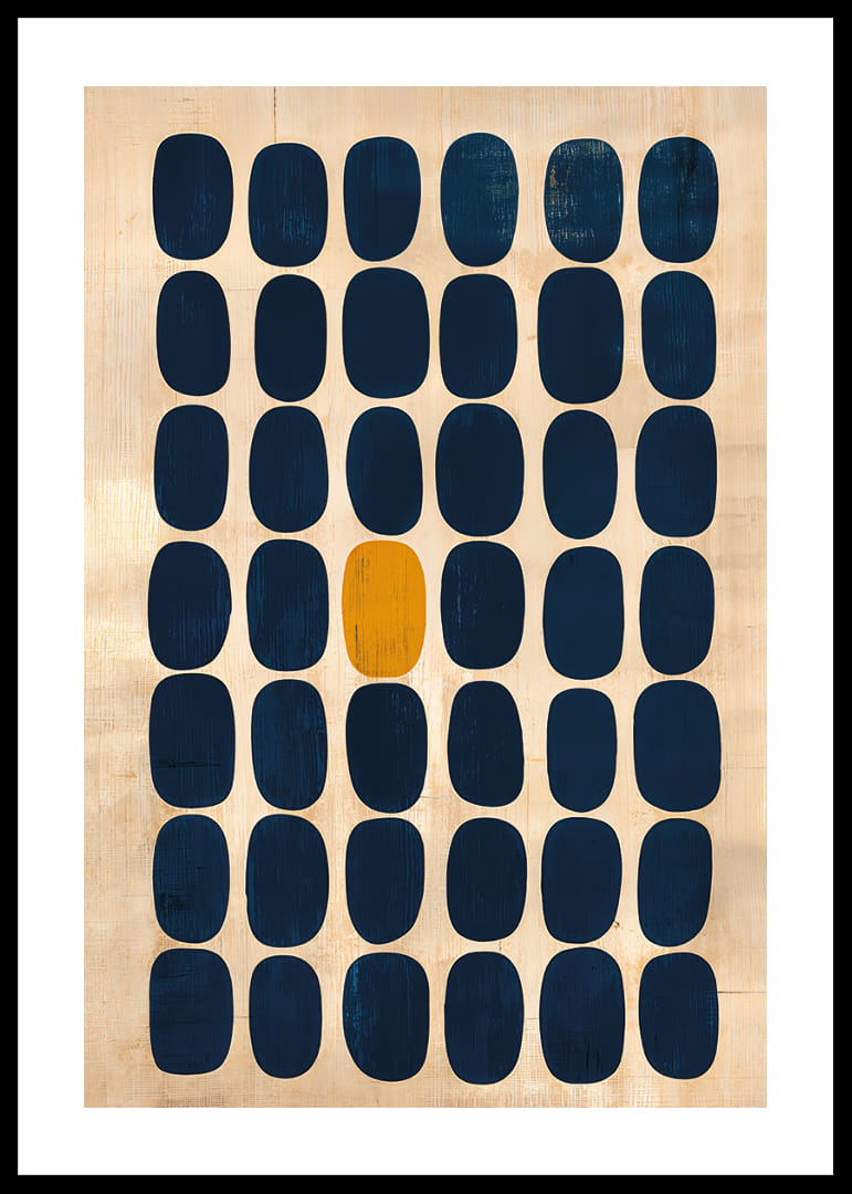 Der Kontrast der blauen Rechtecke vor dem goldenen Hintergrund ist faszinierend.-12