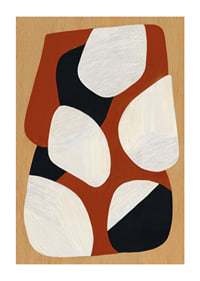 Dynamic shapes in earthy colors create harmony.-1
