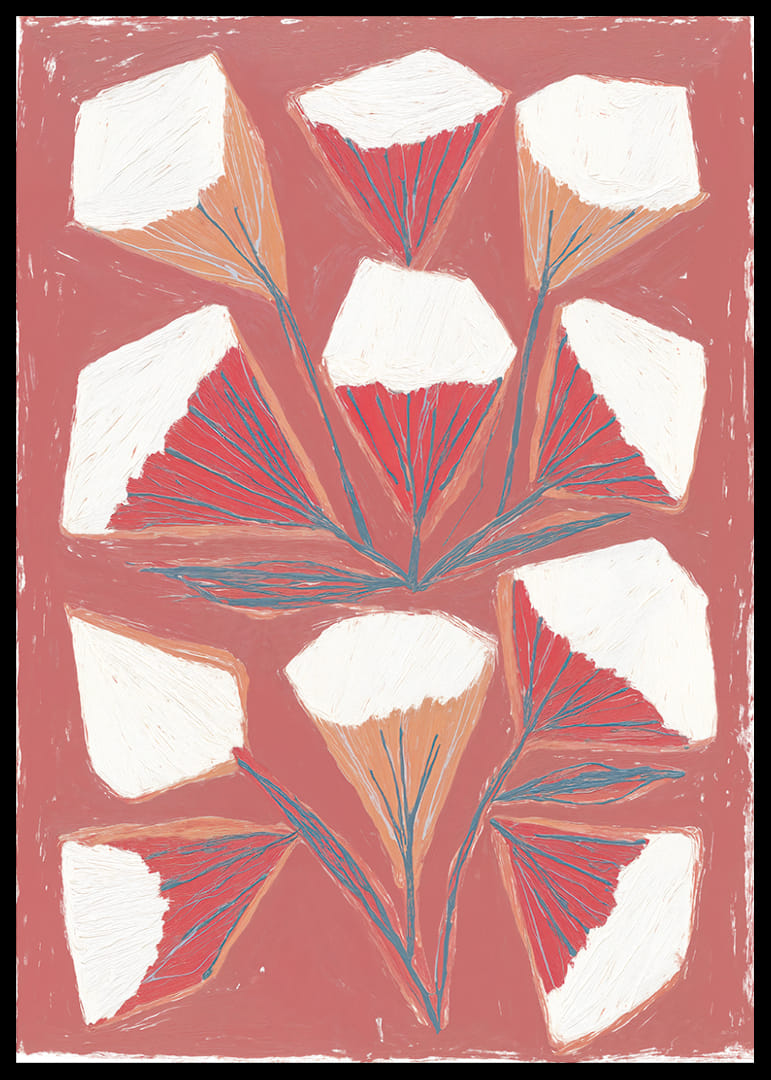 Geometric flowers spread beauty and balance.-12