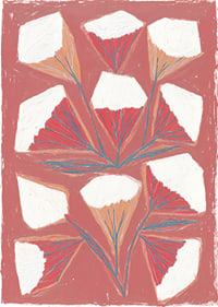 Geometriska blommor sprider skönhet och balans.-1