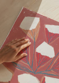 Geometric flowers spread beauty and balance.-3