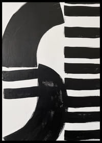 Schwarz-weiße Formen in perfekter Balance verleihen dem Ganzen ein stilvolles Flair.-2