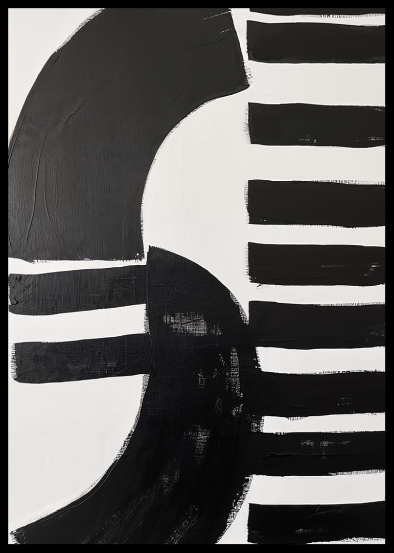 Schwarz-weiße Formen in perfekter Balance verleihen dem Ganzen ein stilvolles Flair.-12