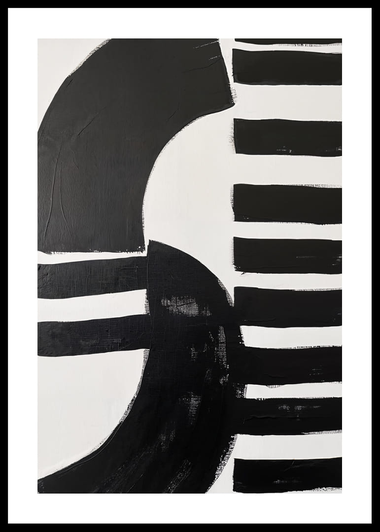 Schwarz-weiße Formen in perfekter Balance verleihen dem Ganzen ein stilvolles Flair.-12