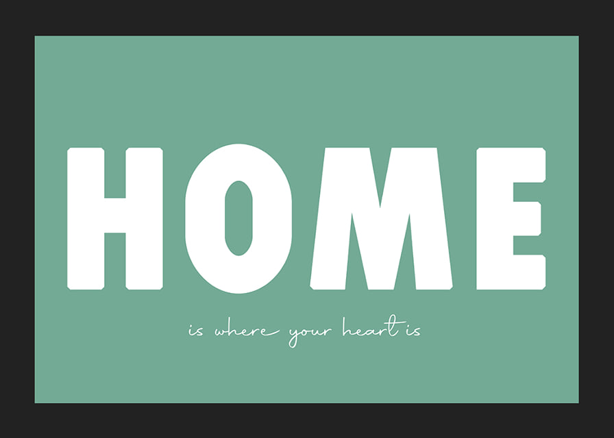 A heartfelt message that creates a sense of homeliness.-12