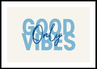 Blauer Text auf hellem Hintergrund verbreitet positive Stimmung.-0