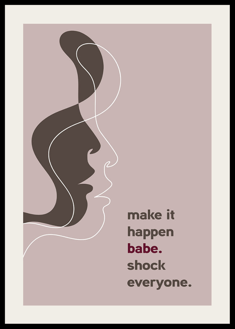 En elegant plakat med rene linjer og et stærkt budskab.-12