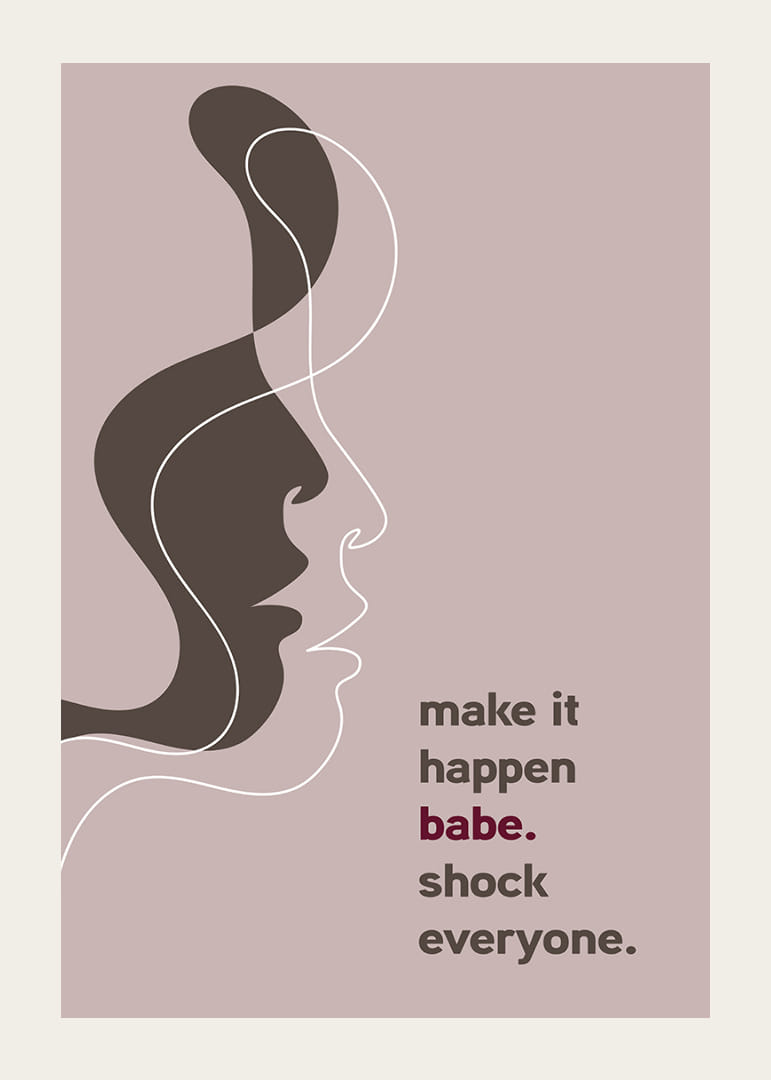 En elegant plakat med rene linjer og et stærkt budskab.-12