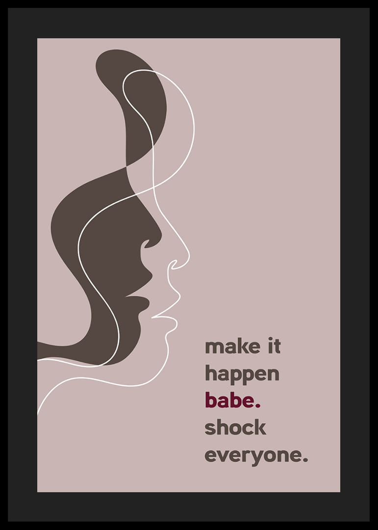 En elegant plakat med rene linjer og et stærkt budskab.-12