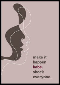 Ein elegantes Poster mit klaren Linien und einer aussagekräftigen Botschaft.-2