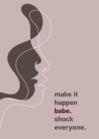 Ein elegantes Poster mit klaren Linien und einer aussagekräftigen Botschaft.-3