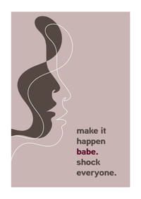 Ein elegantes Poster mit klaren Linien und einer aussagekräftigen Botschaft.-1