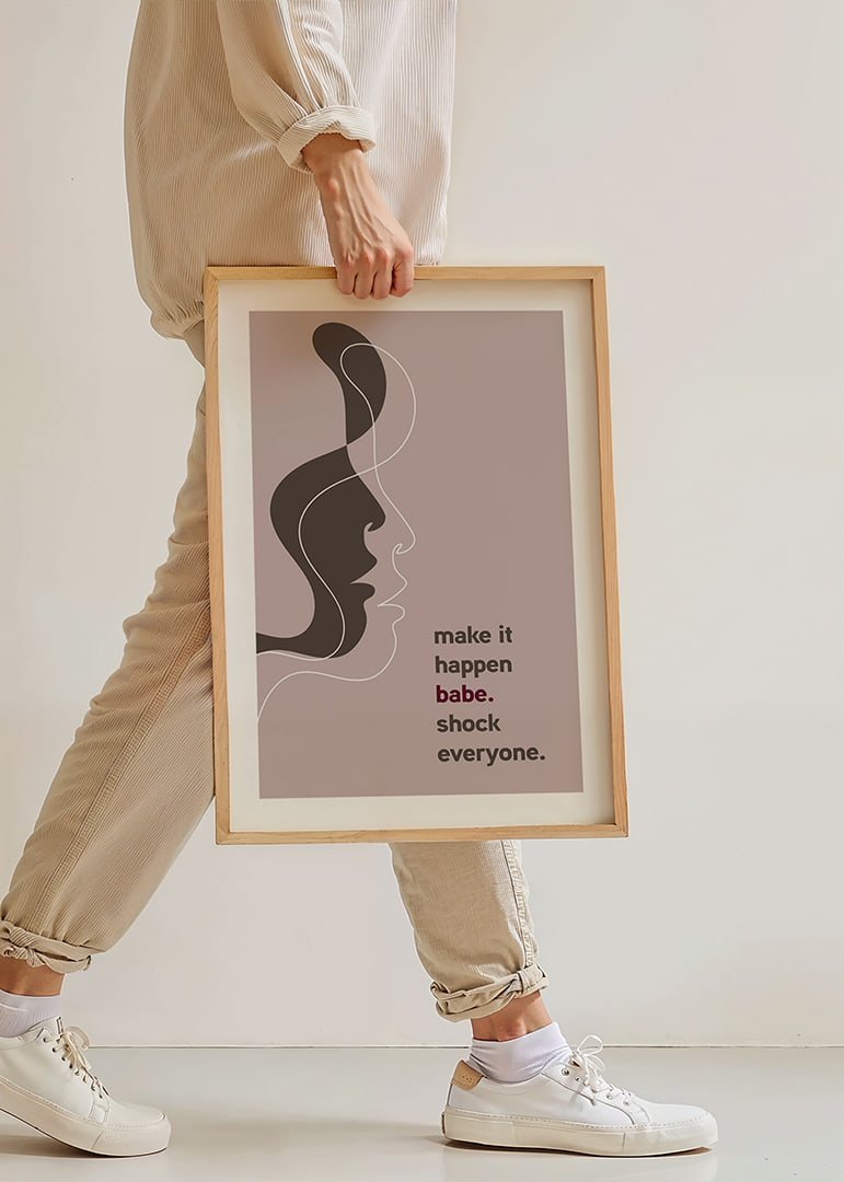 En elegant poster med stilrena linjer och ett kraftfullt budskap.-12