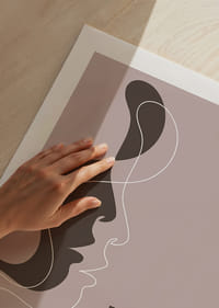 Ein elegantes Poster mit klaren Linien und einer aussagekräftigen Botschaft.-5