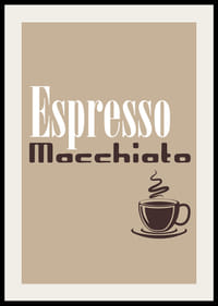 Espresso-Poster mit eleganten Designs, die die Liebe zum Kaffee einfangen.-2