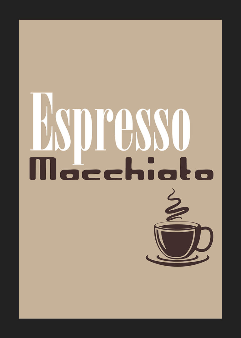 Espresso-Poster mit eleganten Designs, die die Liebe zum Kaffee einfangen.-12
