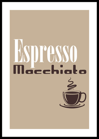 Poster Espresso Macchiato