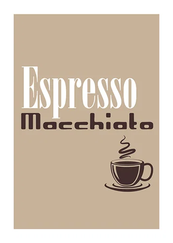 Poster Espresso Macchiato