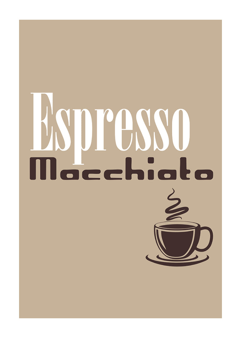 Espresso-poster med elegant design som fångar kaffekärlek.-12