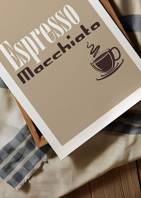 Plagát Espresso Macchiato crossfade