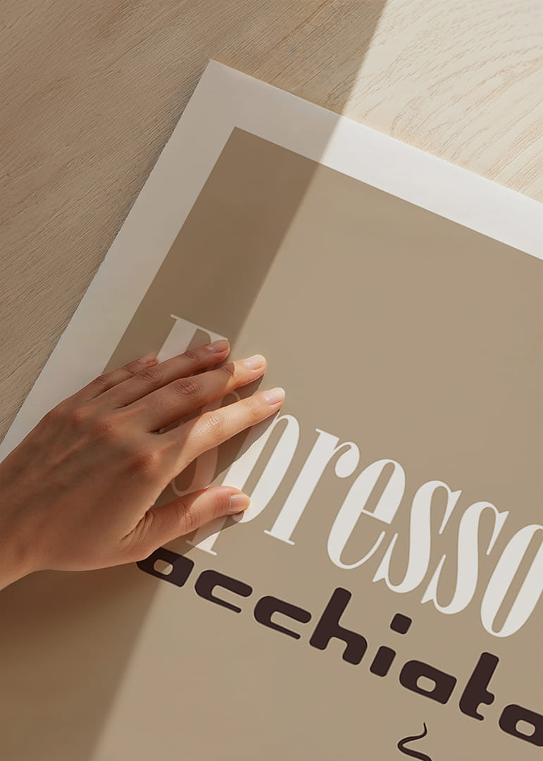 Espresso-poster med elegant design som fångar kaffekärlek.-12