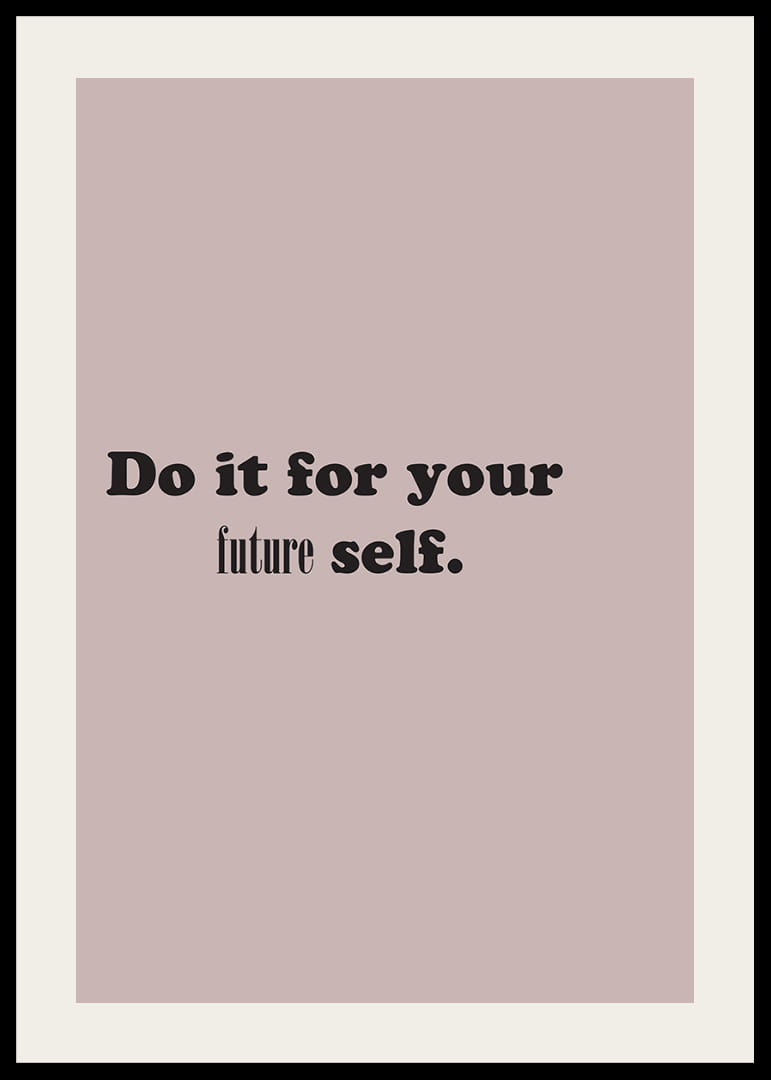 Inspirerende tekst på lyserød baggrund til fremtidig motivation.-12