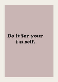 Inspirerende tekst på lyserød baggrund til fremtidig motivation.-3