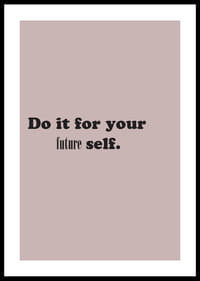 Inspirierender Text auf rosa Hintergrund zur zukünftigen Motivation.-0