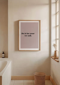 Inspirierender Text auf rosa Hintergrund zur zukünftigen Motivation.-4