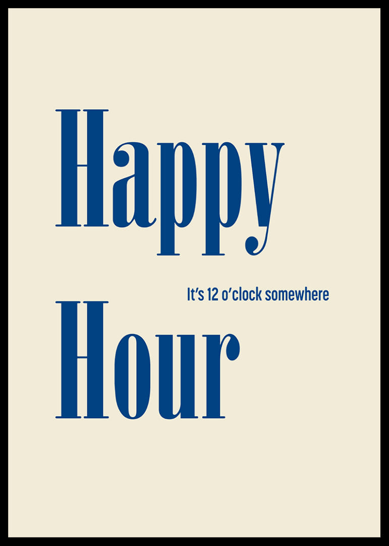 Humoristisk poster för eviga glada stunder.-12