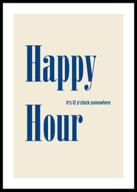 Humoristisk poster för eviga glada stunder.-0