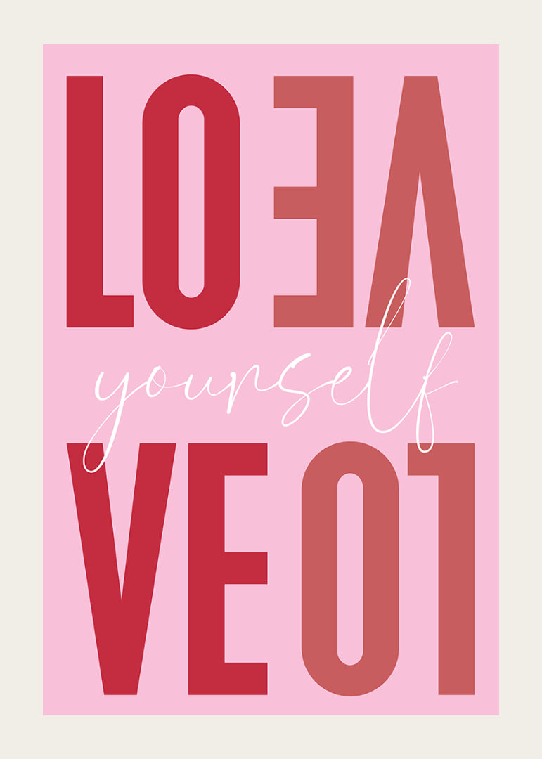 Loving message in pink that inspires self-love.-12