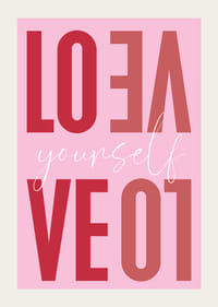 Liefdevolle boodschap in roze die inspireert tot zelfliefde.-3