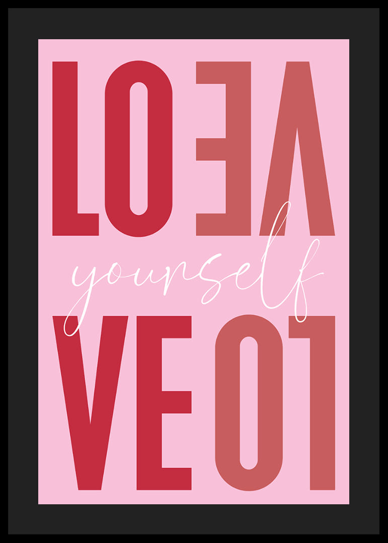 Liefdevolle boodschap in roze die inspireert tot zelfliefde.-12