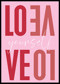 Loving message in pink that inspires self-love.-6