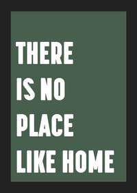 Inspirerande ord på en poster som sprider hemmets värme.-5