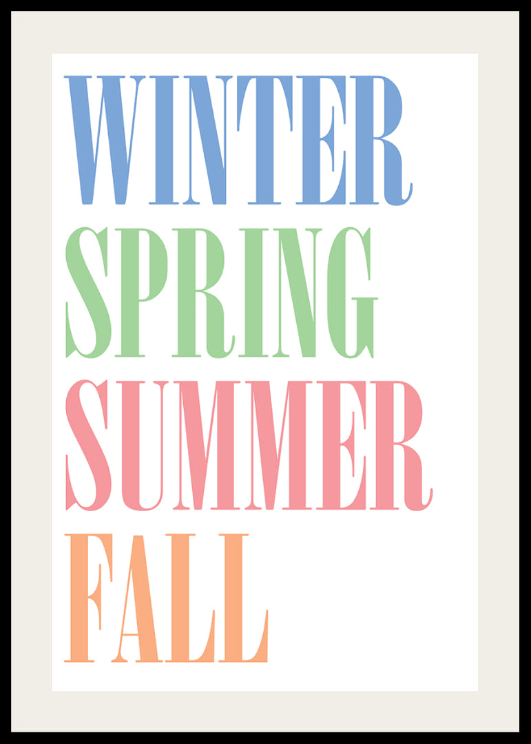 Färgglada årstider i stilfull typografi.-12