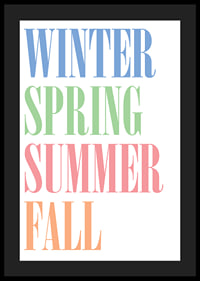 Colorful seasons in stylish typography.-4