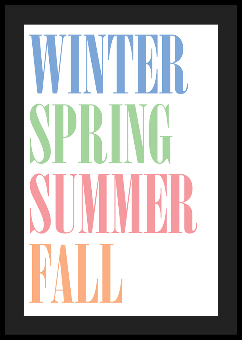 Colorful seasons in stylish typography.-12