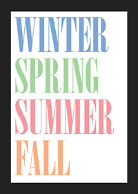 Colorful seasons in stylish typography.-5
