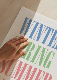 Colorful seasons in stylish typography.-9